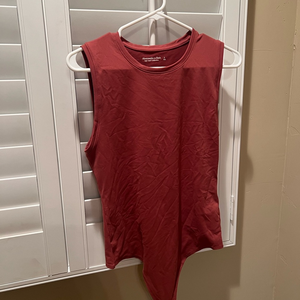 Abercrombie & Fitch  Women's Sleeveless Bodysuit - Rust size Large